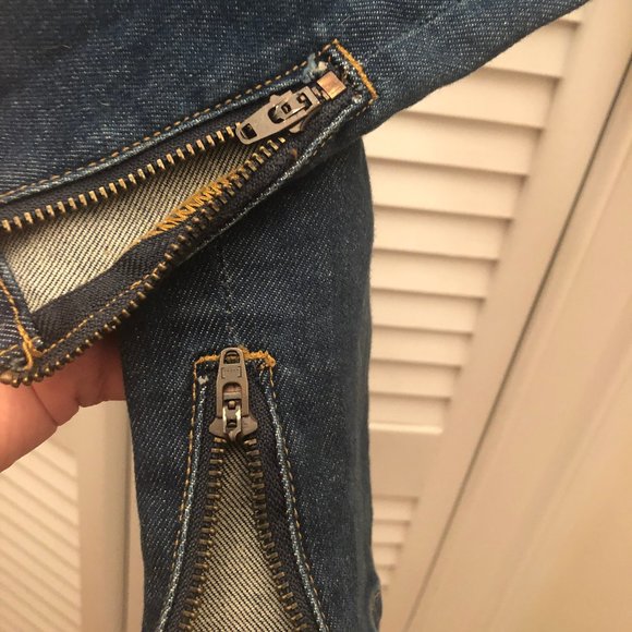 BlankNYC women skinny distressed jeans leg zip - Picture 3 of 7